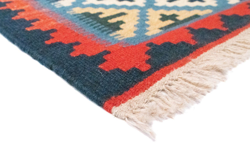 Kelim Rug - Oriental - 92 x 65 cm - blue