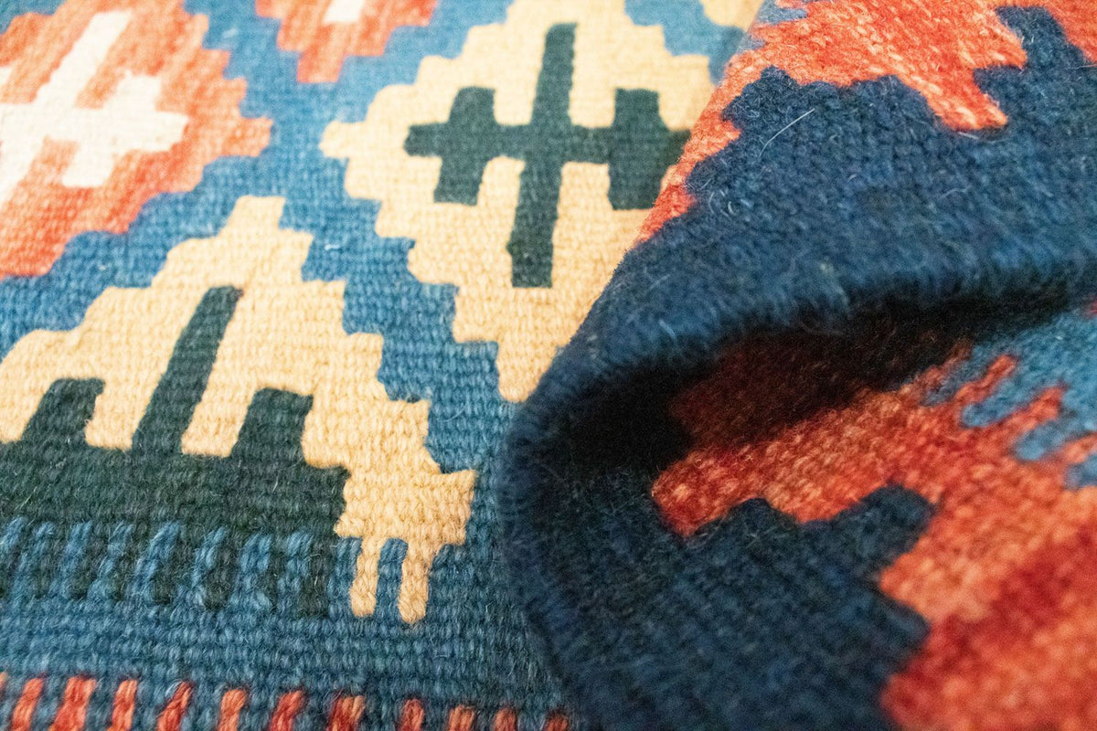 Kelim Rug - Oriental - 92 x 65 cm - blue