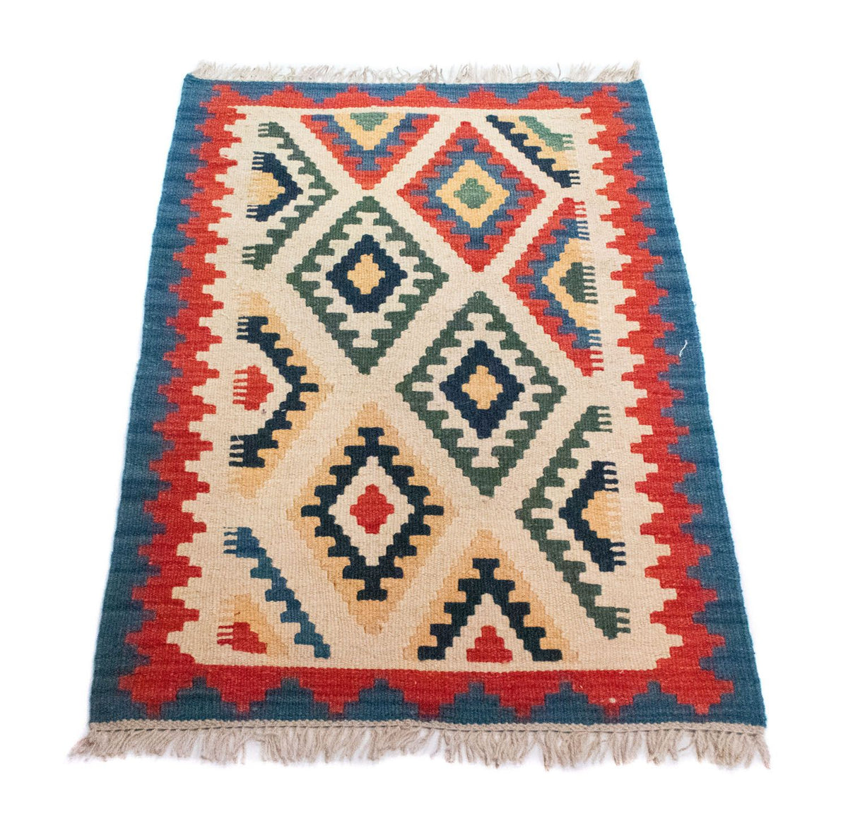 Kelim Rug - Oriental - 88 x 61 cm - beige