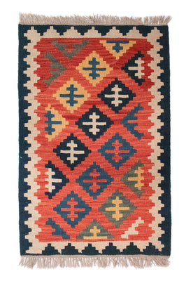 Kelim Rug - Oriental - 98 x 64 cm - multicolored