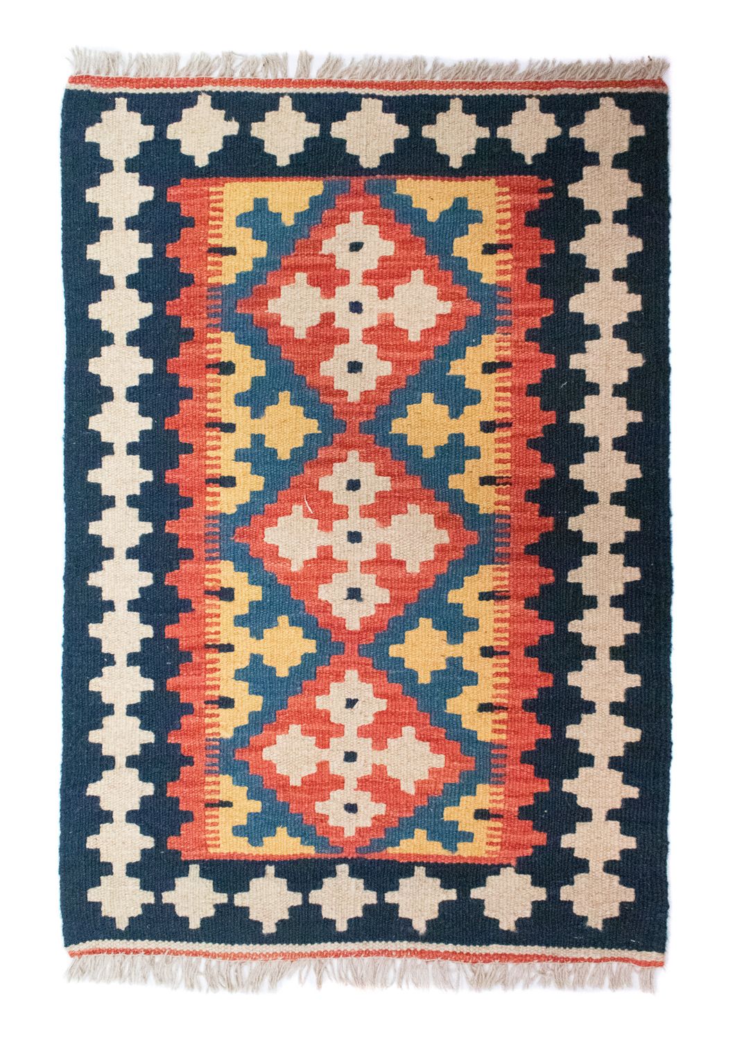 Kelim Rug - Oriental - 89 x 60 cm - blue