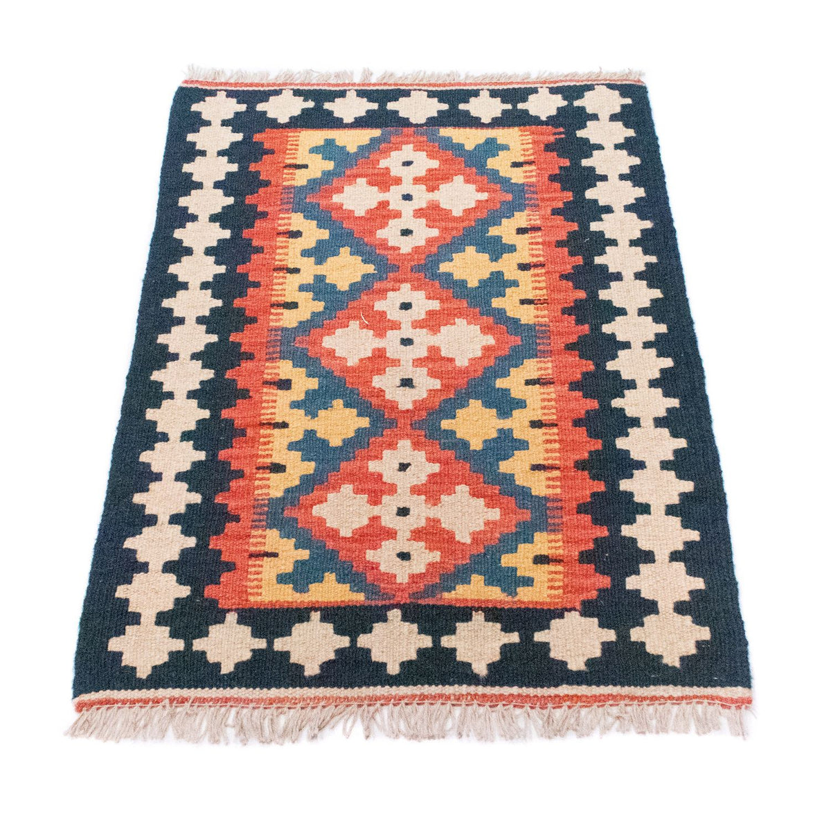 Kelim Rug - Oriental - 89 x 60 cm - blue