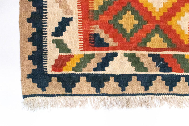 Kelim Rug - Oriental - 91 x 66 cm - orange