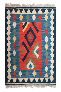 Kelim Rug - Oriental - 96 x 63 cm - multicolored