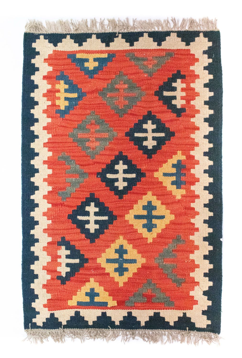 Kelim Rug - Oriental - 93 x 62 cm - orange