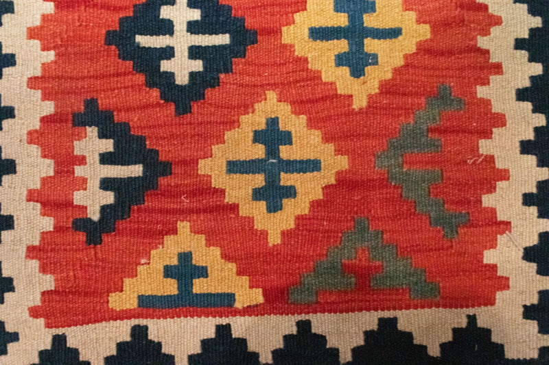 Kelim Rug - Oriental - 93 x 62 cm - orange