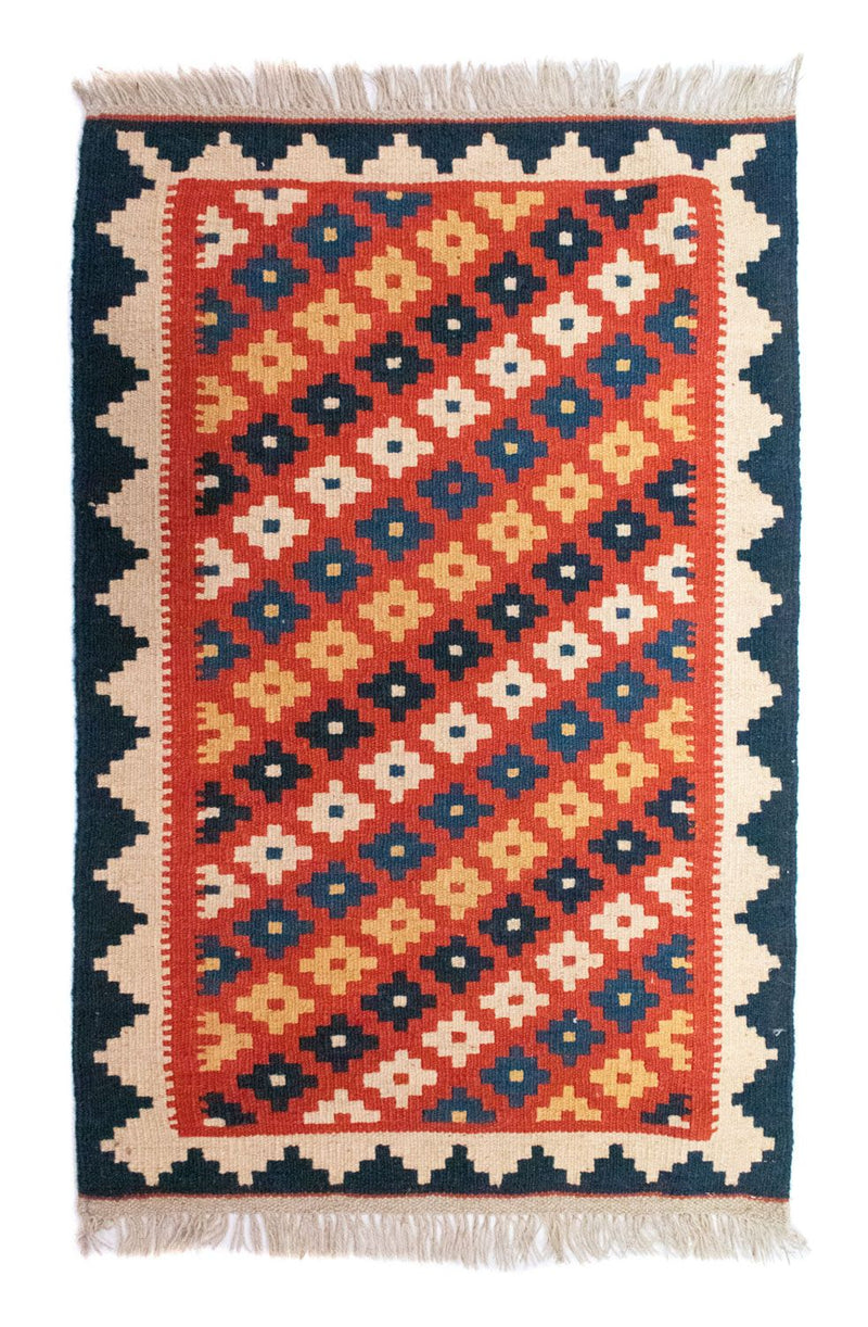 Kelim Rug - Oriental - 98 x 65 cm - orange