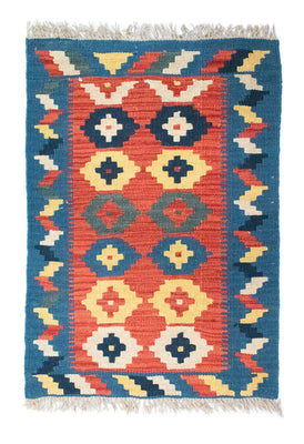 Kelim Rug - Oriental - 87 x 62 cm - orange