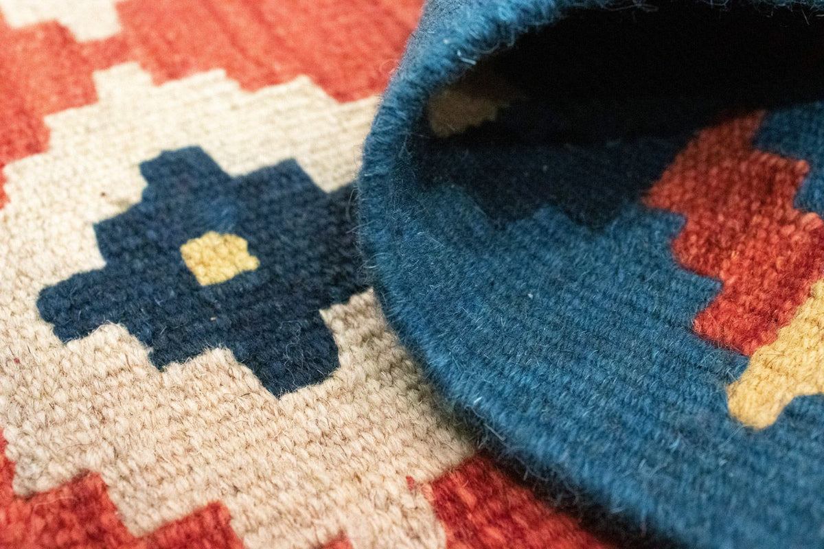 Kelim Rug - Oriental - 87 x 62 cm - orange