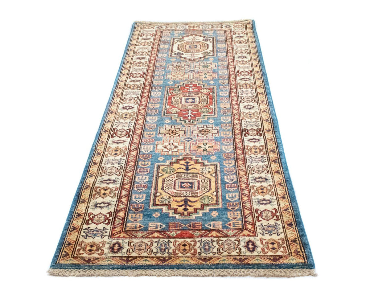 Runner Ziegler Rug - Kazak - 212 x 79 cm - blue