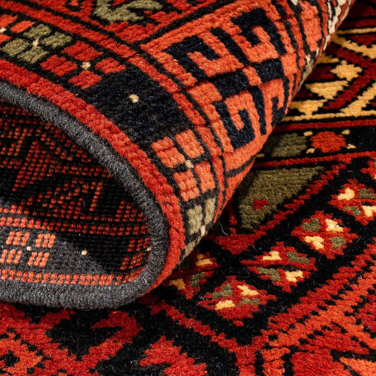 Afghan Rug - 174 x 118 cm - rust