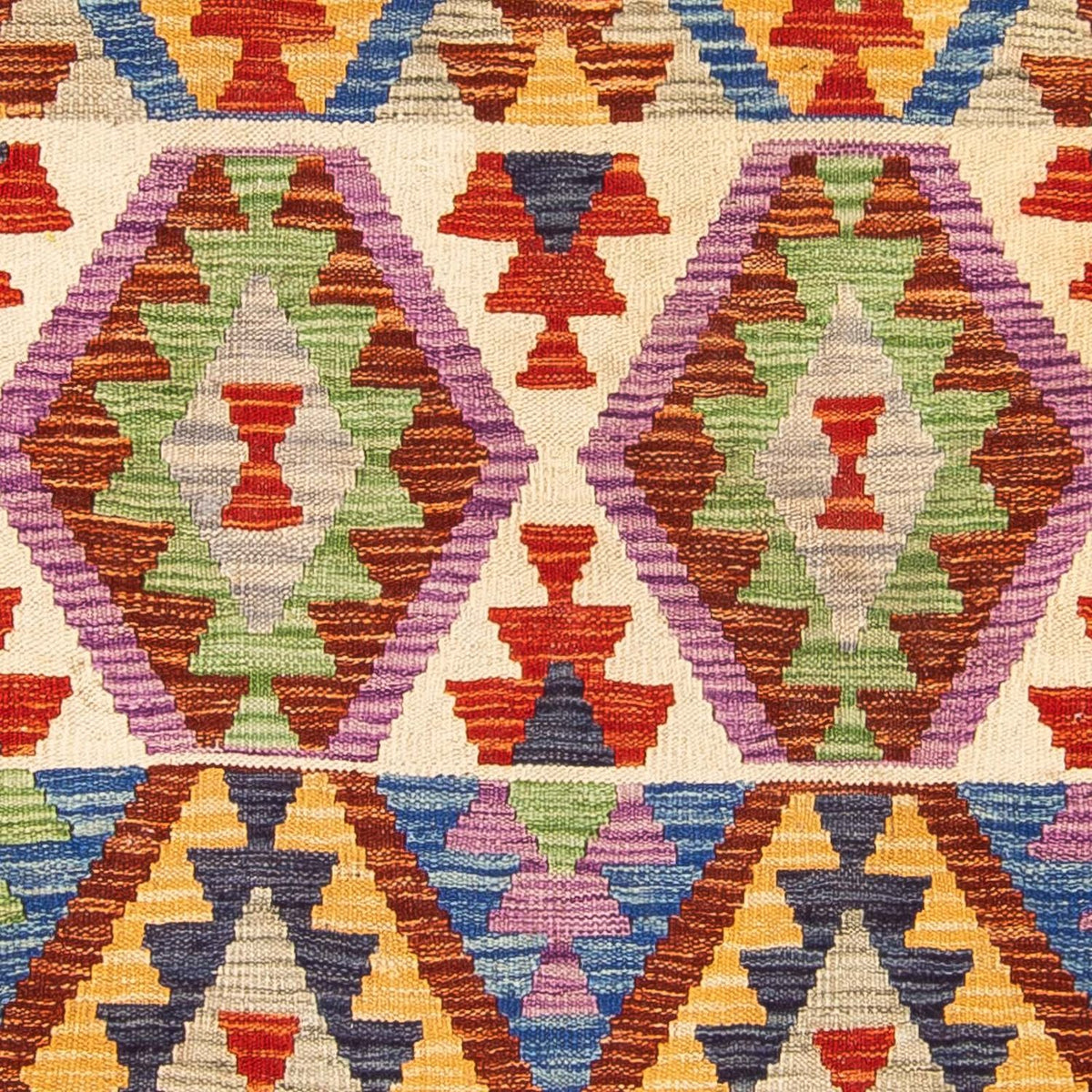 Runner Kelim Rug - Splash - 305 x 81 cm - beige