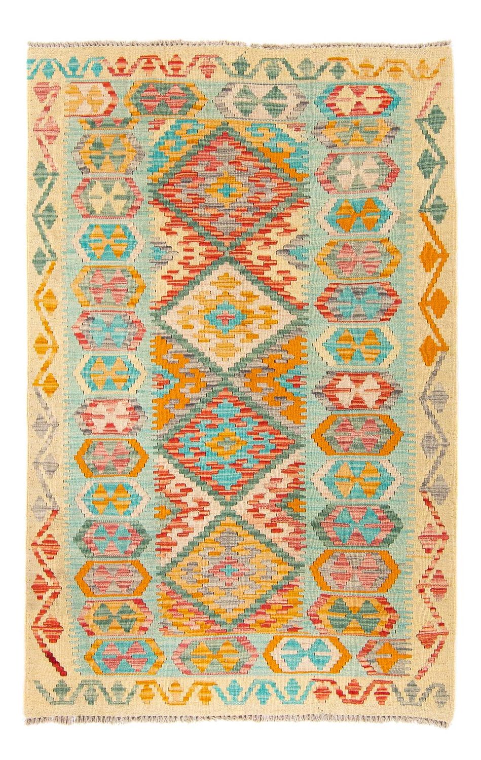 Kelim Rug - Splash - 161 x 105 cm - multicolored