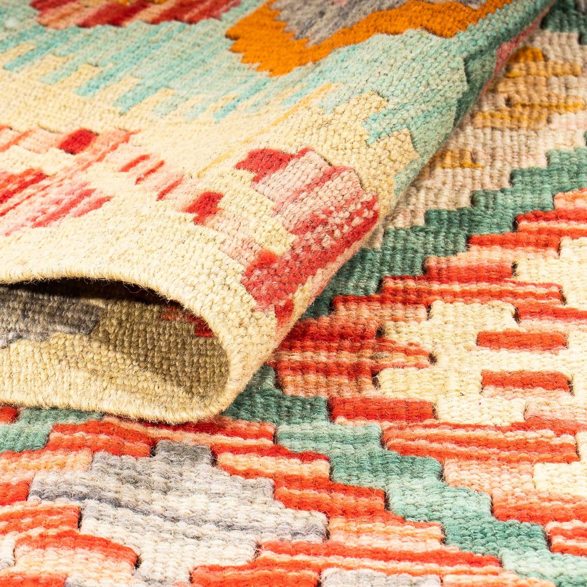 Kelim Rug - Splash - 161 x 105 cm - multicolored