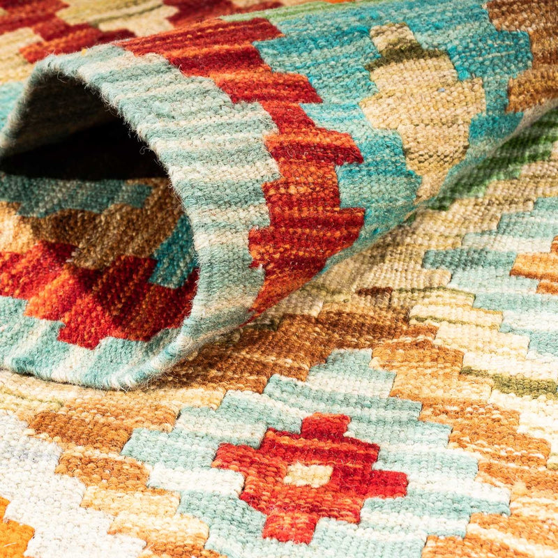 Kelim Rug - Splash - 244 x 175 cm - multicolored