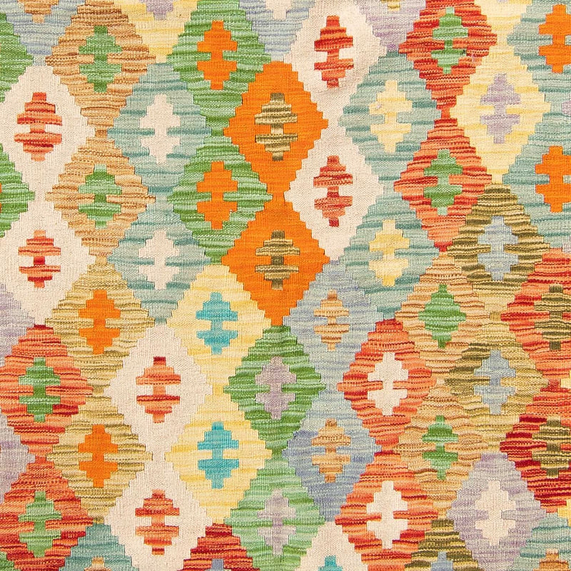 Kelim Rug - Splash - 254 x 174 cm - turquoise