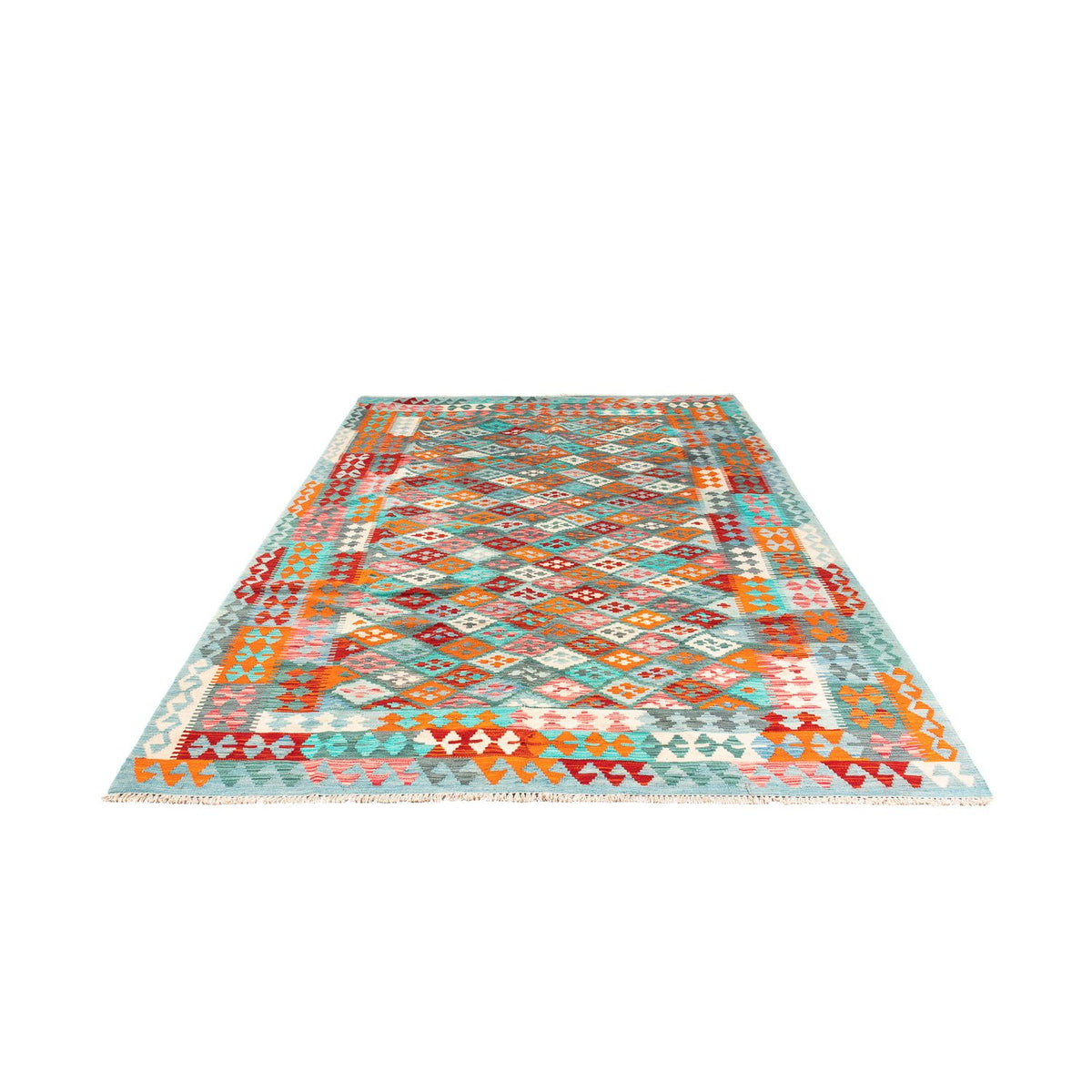 Kelim Rug - Splash - 305 x 202 cm - multicolored