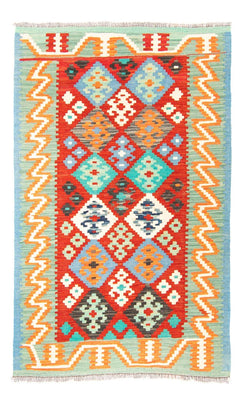 Kelim Rug - Splash - 154 x 99 cm - dark red