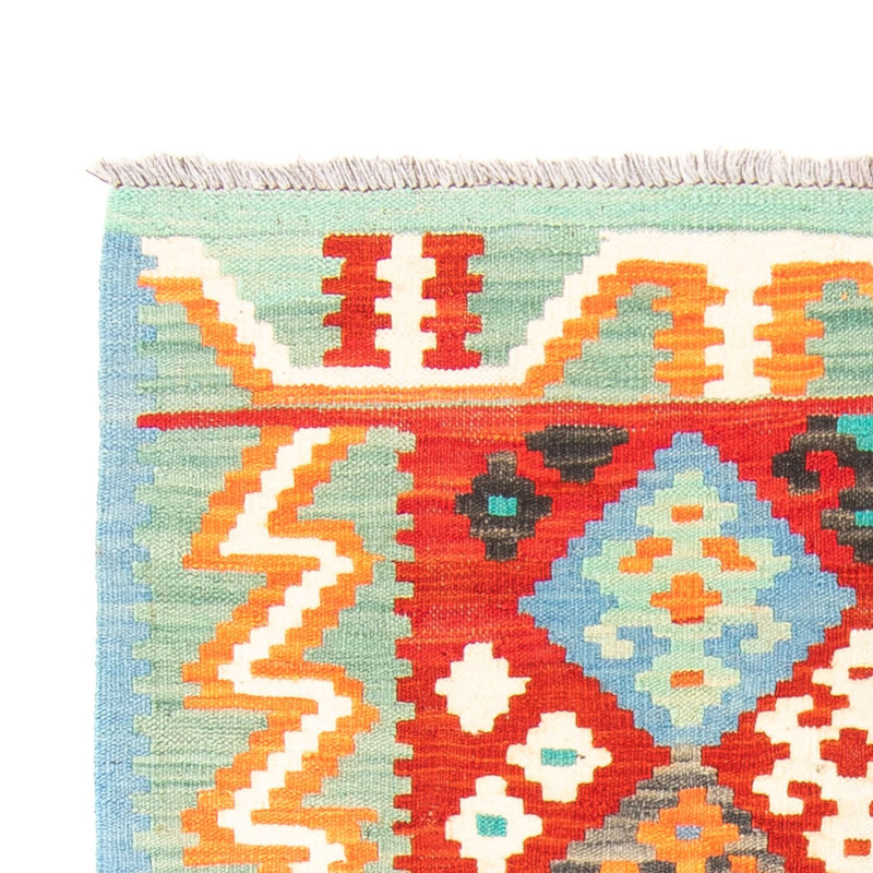 Kelim Rug - Splash - 154 x 99 cm - dark red