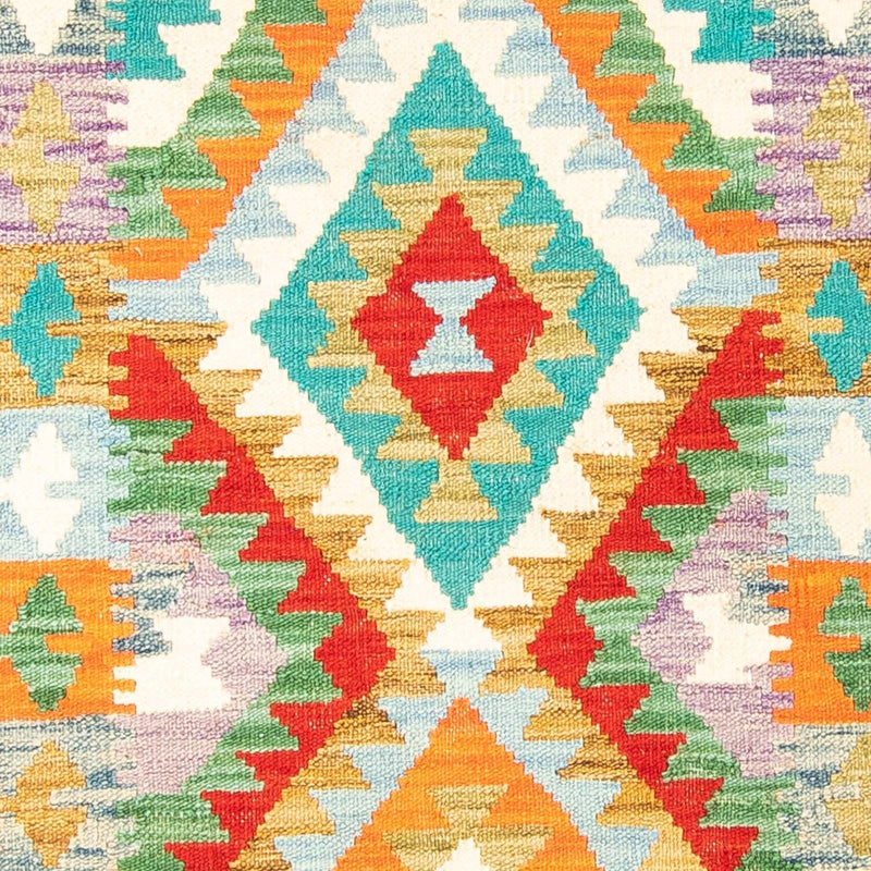 Kelim Rug - Splash - 154 x 102 cm - rust