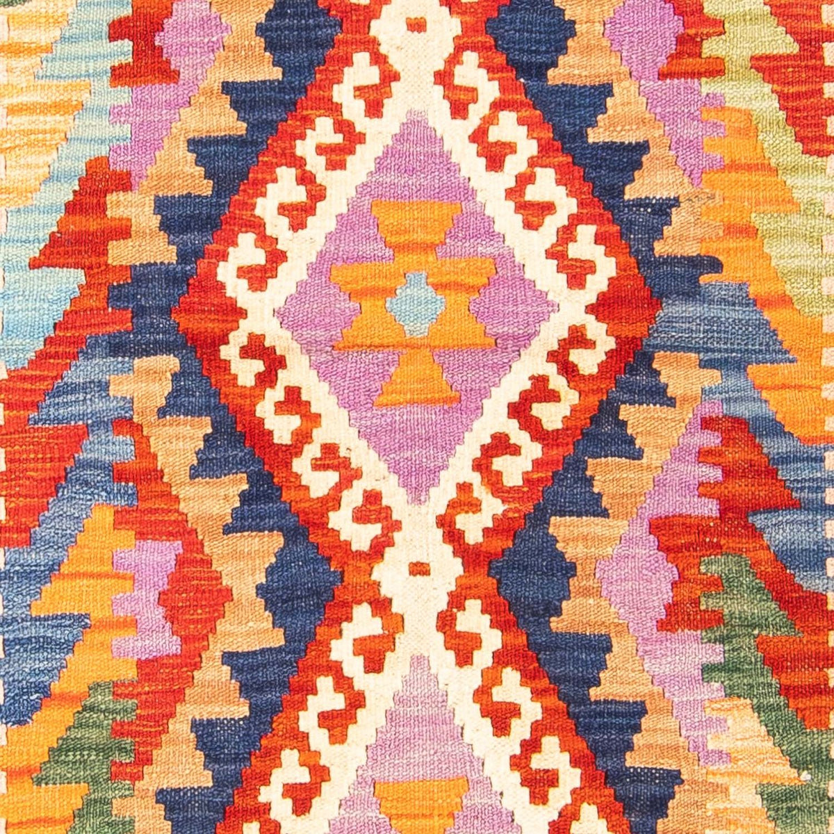 Kelim Rug - Splash - 157 x 101 cm - rust