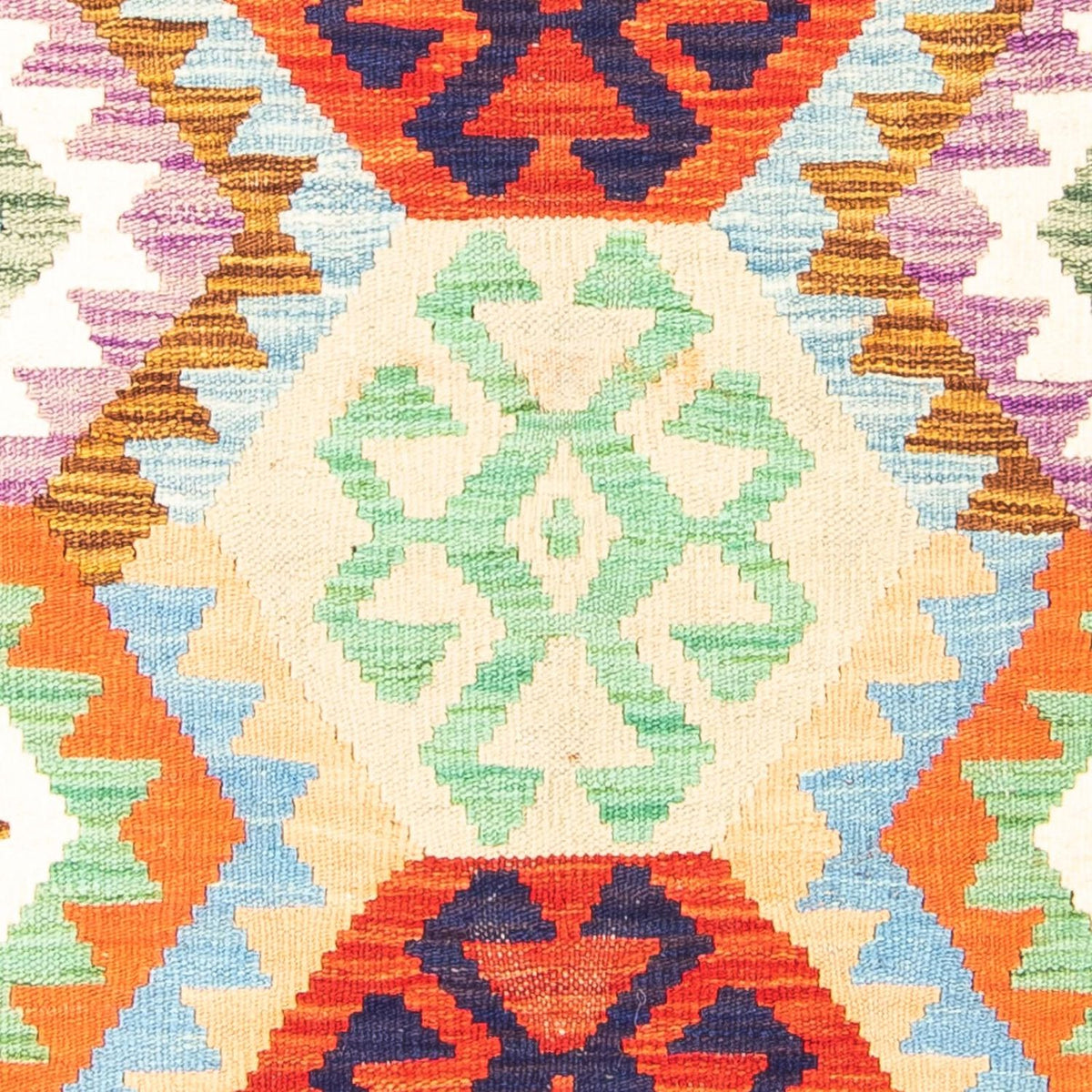 Kelim Rug - Splash - 148 x 104 cm - rust