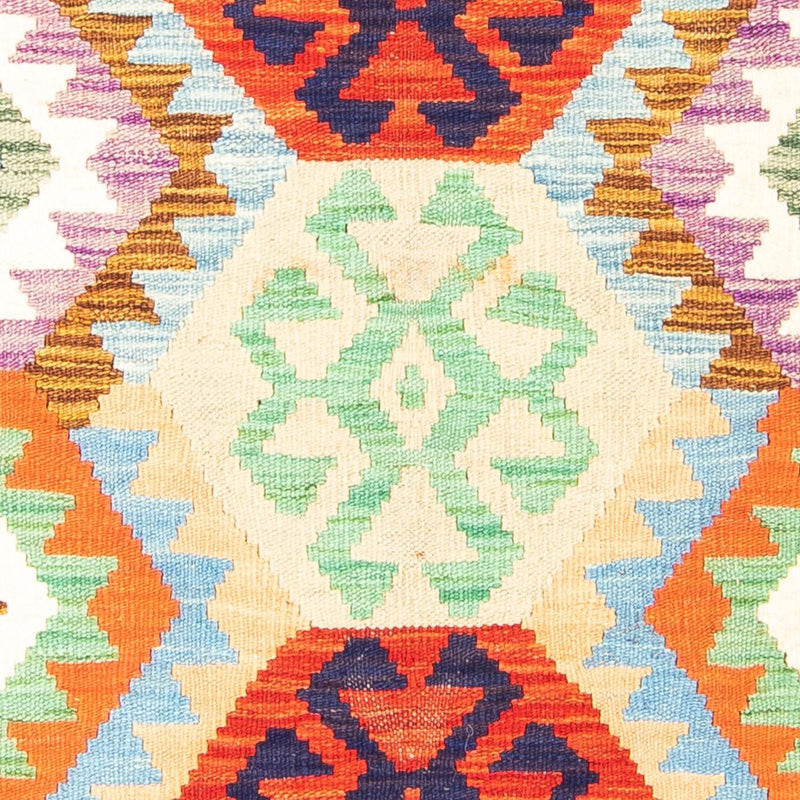 Kelim Rug - Splash - 148 x 104 cm - rust