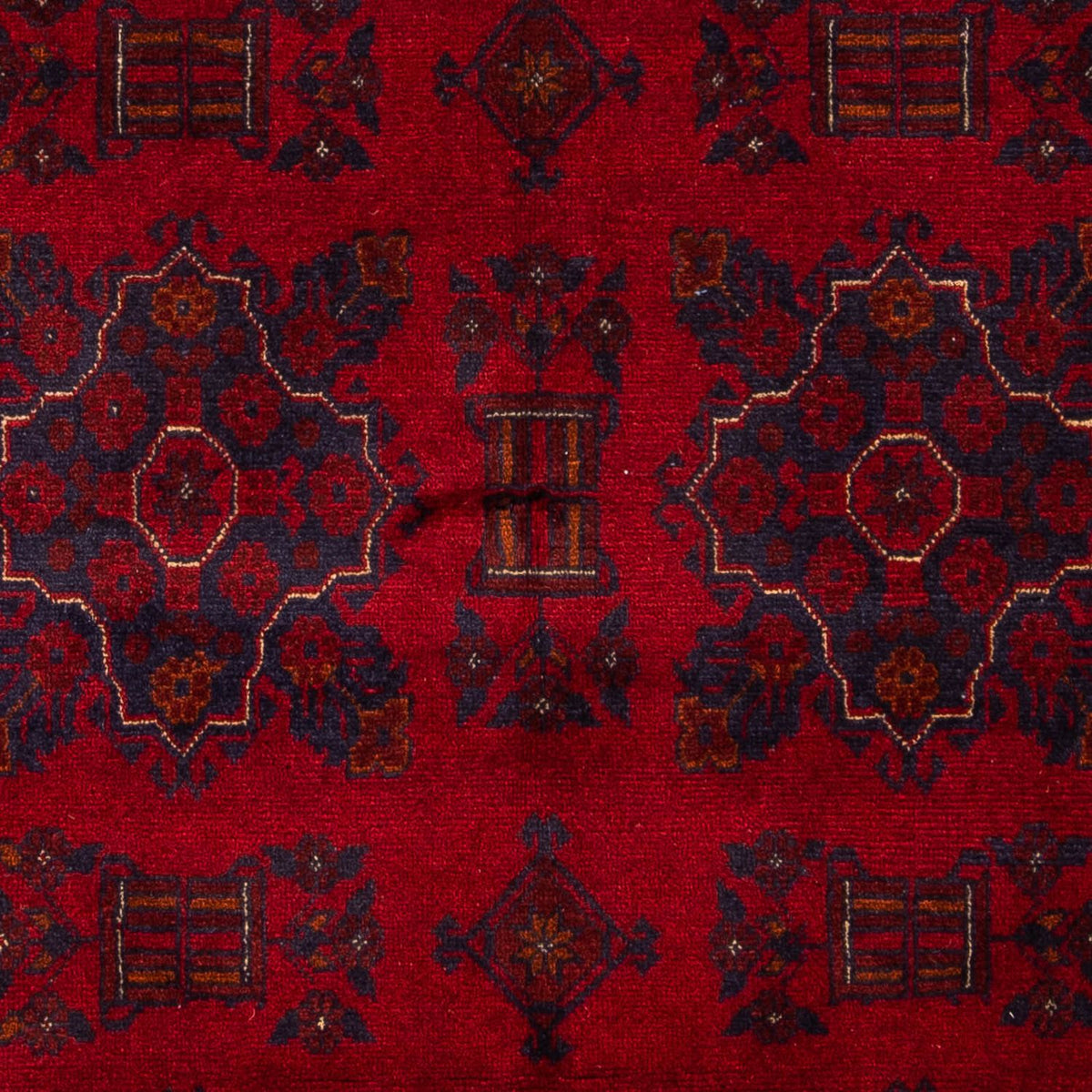 Afghan Rug - Kunduz - 219 x 126 cm - dark red
