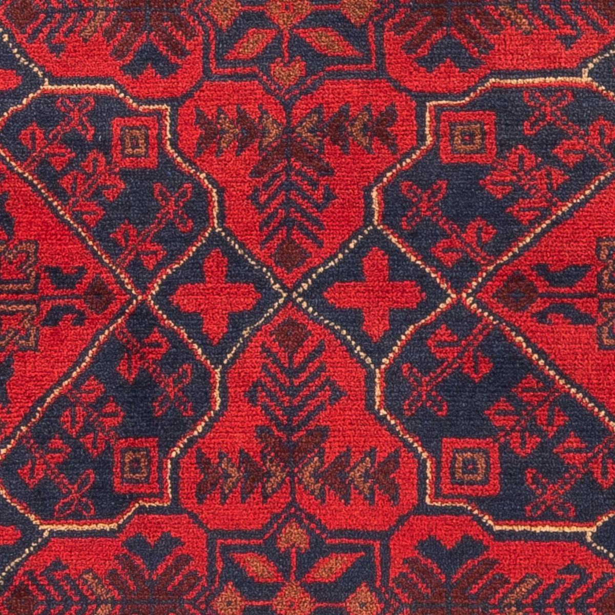 Afghan Rug - Kunduz - 125 x 78 cm - dark red