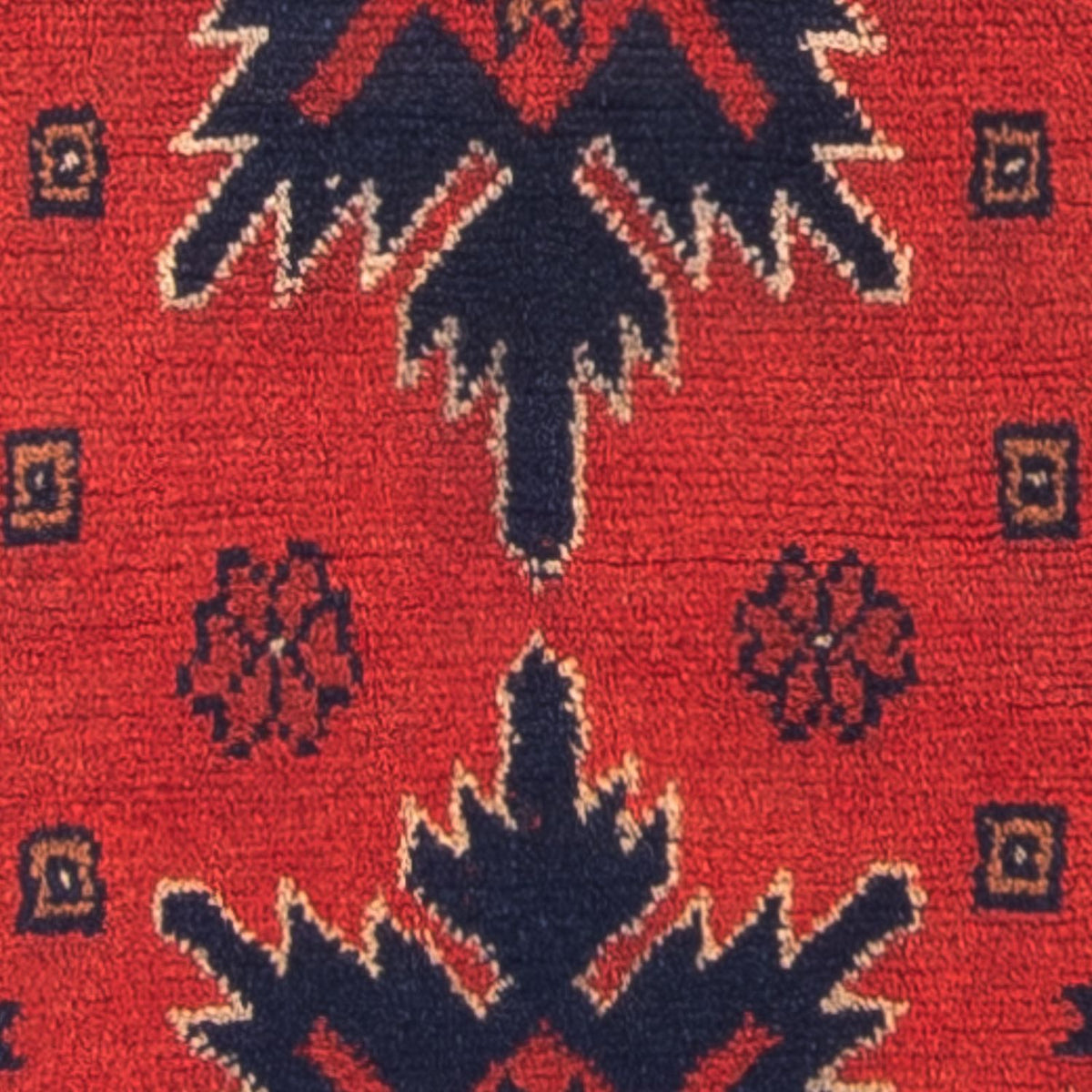 Afghan Rug - Kunduz - 98 x 49 cm - dark red