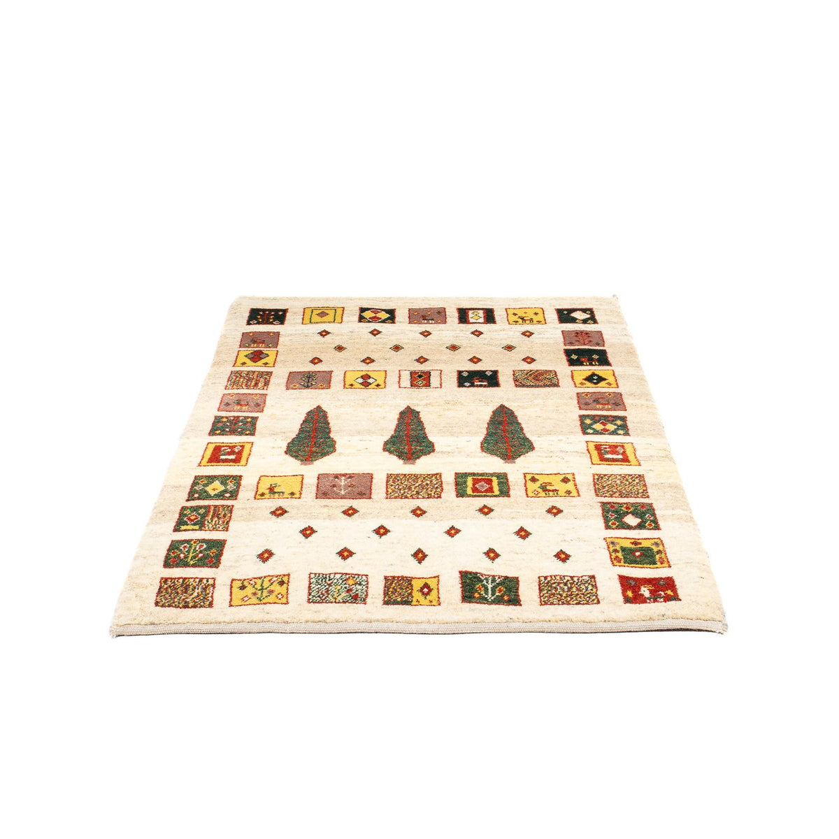 Gabbeh Rug - Loribaft Perser - 150 x 106 cm - beige