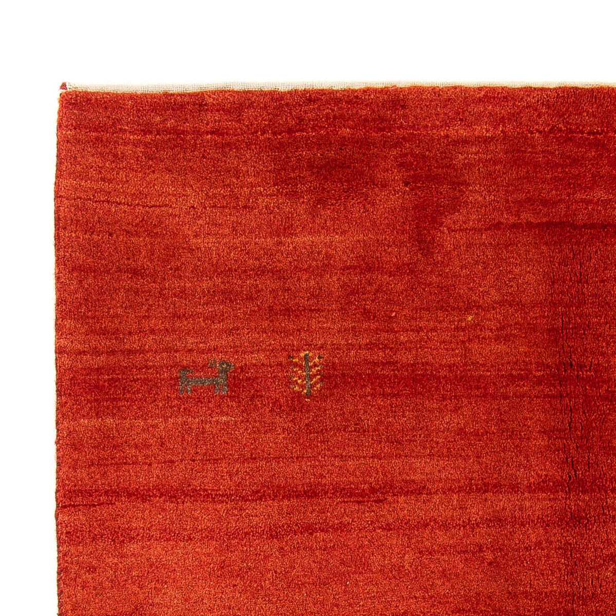 Gabbeh Rug - Loribaft Perser - 182 x 130 cm - dark red