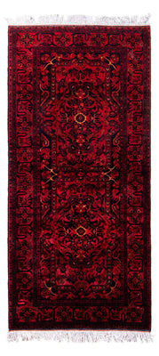 Afghan Rug - Kunduz - 203 x 102 cm - dark red