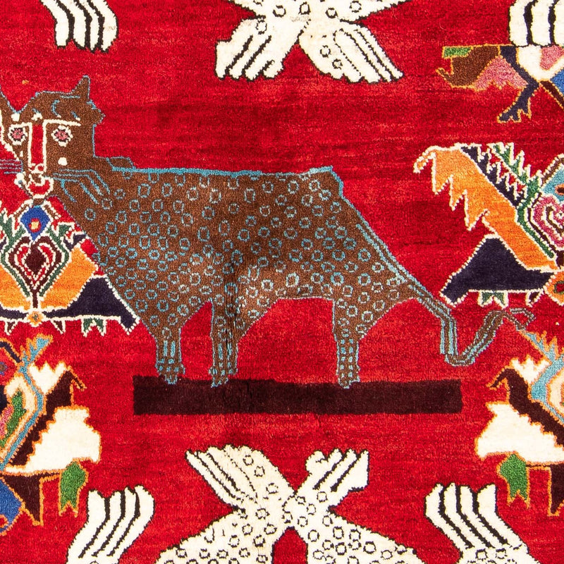 Perser Rug - Nomadic - 204 x 135 cm - dark red