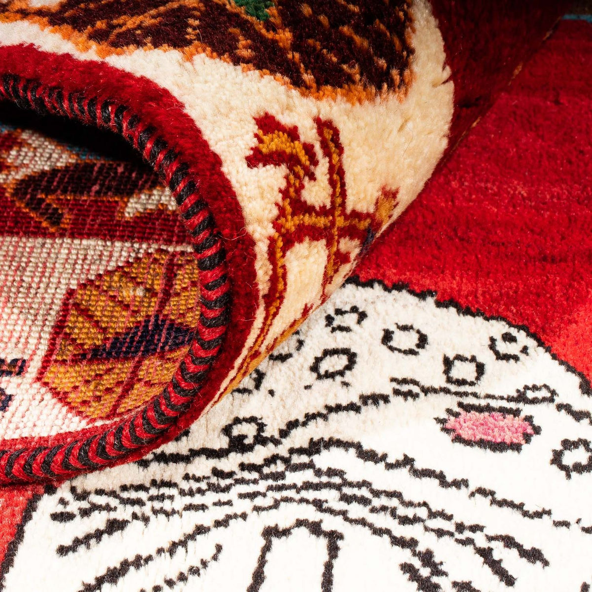 Perser Rug - Nomadic - 204 x 135 cm - dark red