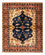 Afghan Rug - 200 x 152 cm - dark blue