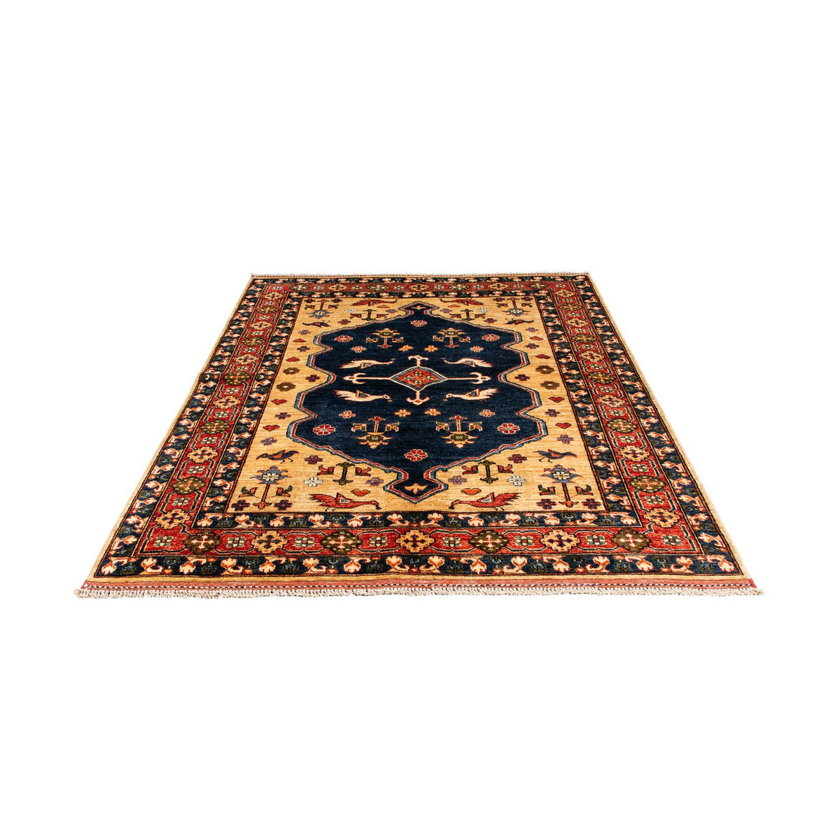 Afghan Rug - 200 x 152 cm - dark blue
