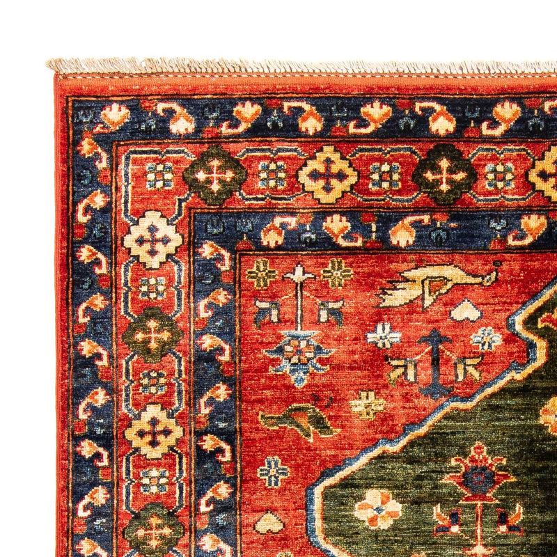 Afghan Rug - 195 x 150 cm - red