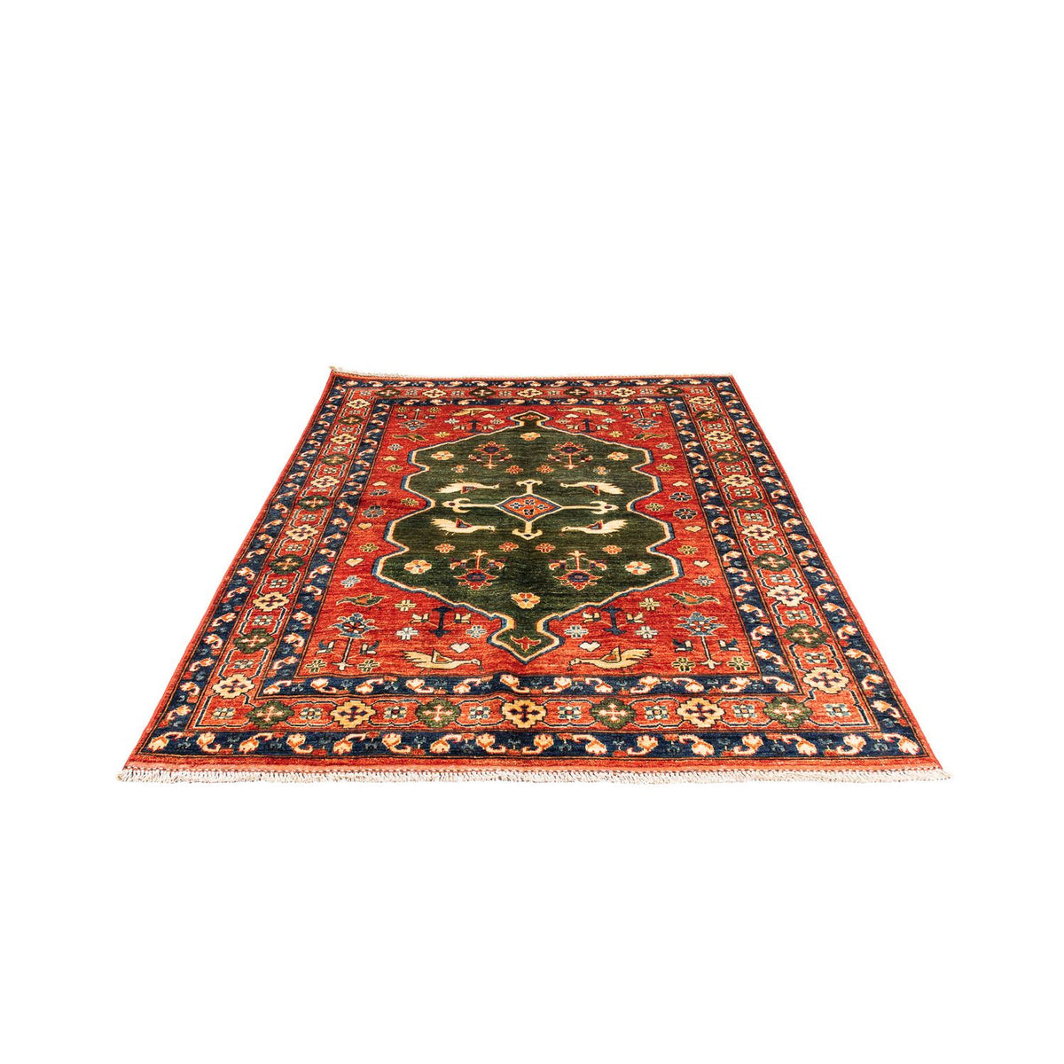 Afghan Rug - 195 x 150 cm - red