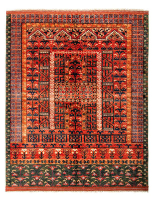 Afghan Rug - 196 x 158 cm - red