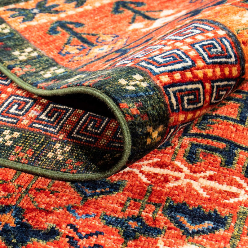 Afghan Rug - 196 x 158 cm - red