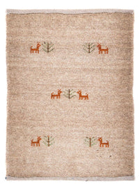 Gabbeh Rug - Loribaft Perser - 60 x 40 cm - light chocolate