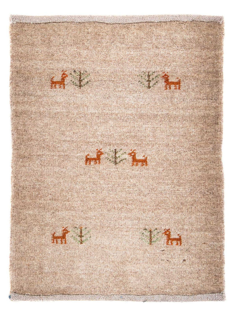 Gabbeh Rug - Loribaft Perser - 60 x 40 cm - light chocolate