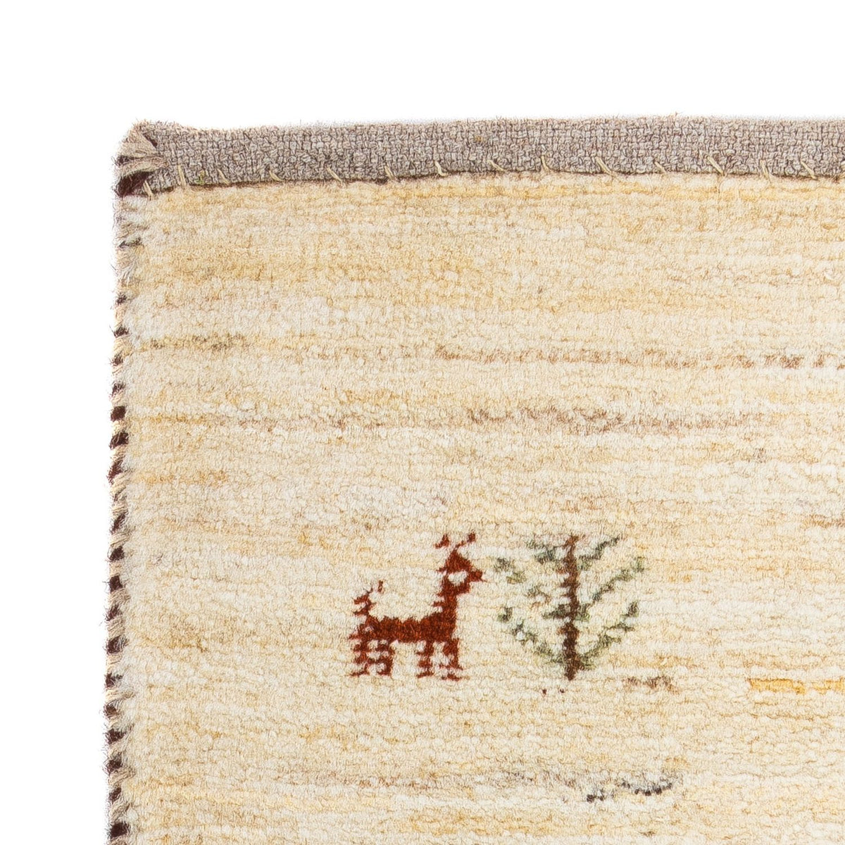 Gabbeh Rug - Loribaft Perser - 60 x 40 cm - beige