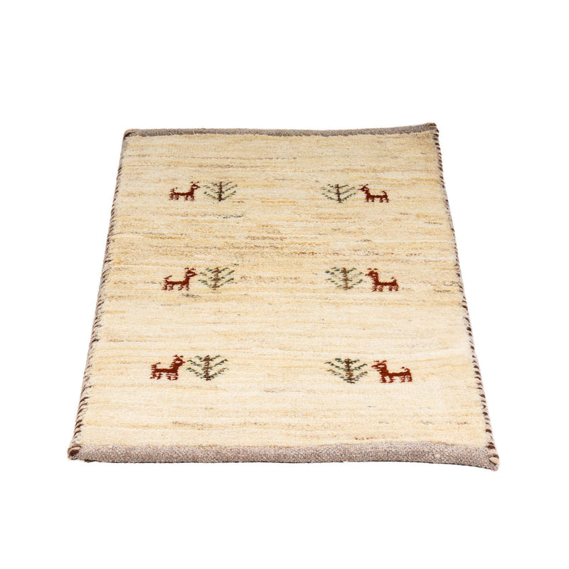 Gabbeh Rug - Loribaft Perser - 60 x 40 cm - beige