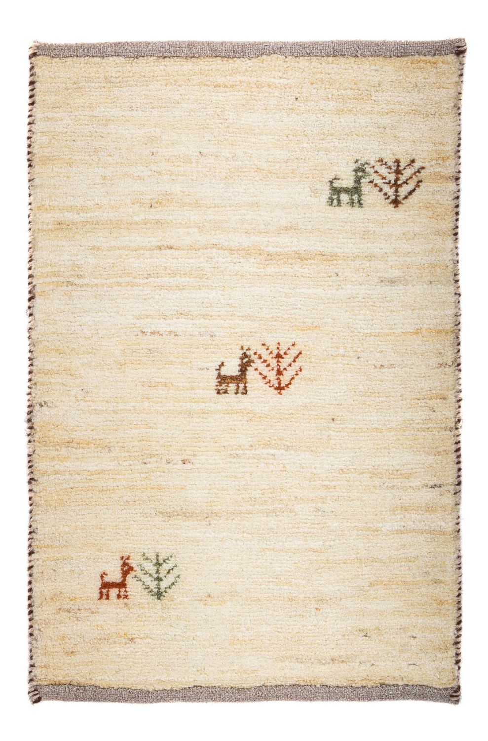 Gabbeh Rug - Loribaft Perser - 60 x 40 cm - beige