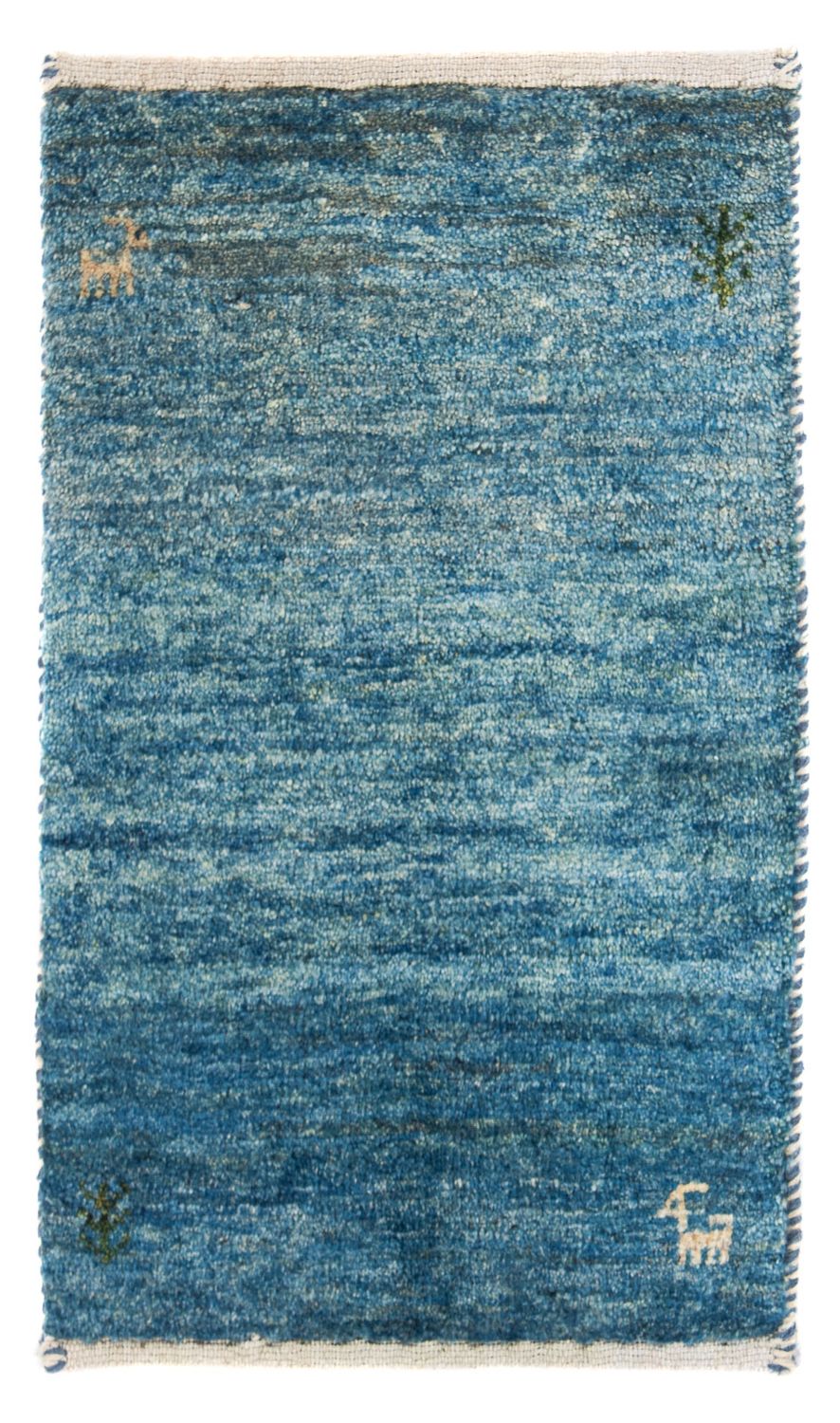 Gabbeh Rug - Loribaft Perser - 60 x 40 cm - light blue
