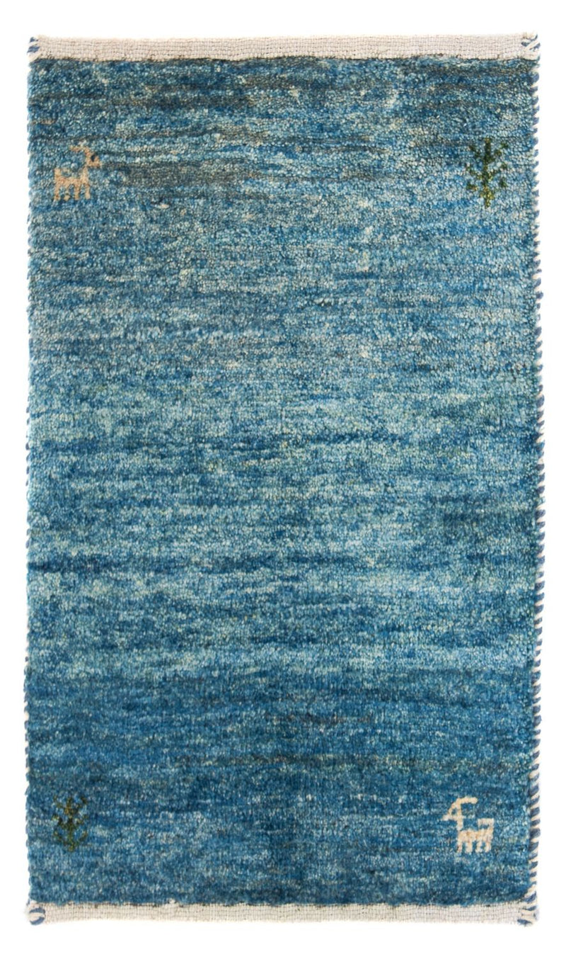 Gabbeh Rug - Loribaft Perser - 60 x 40 cm - light blue