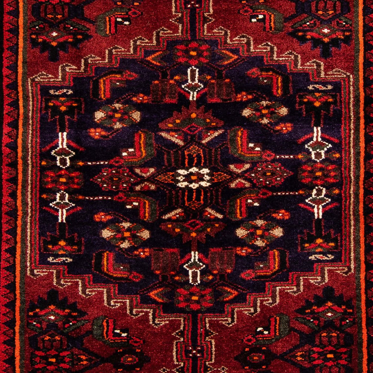 Perser Rug - Nomadic - 226 x 146 cm - dark red