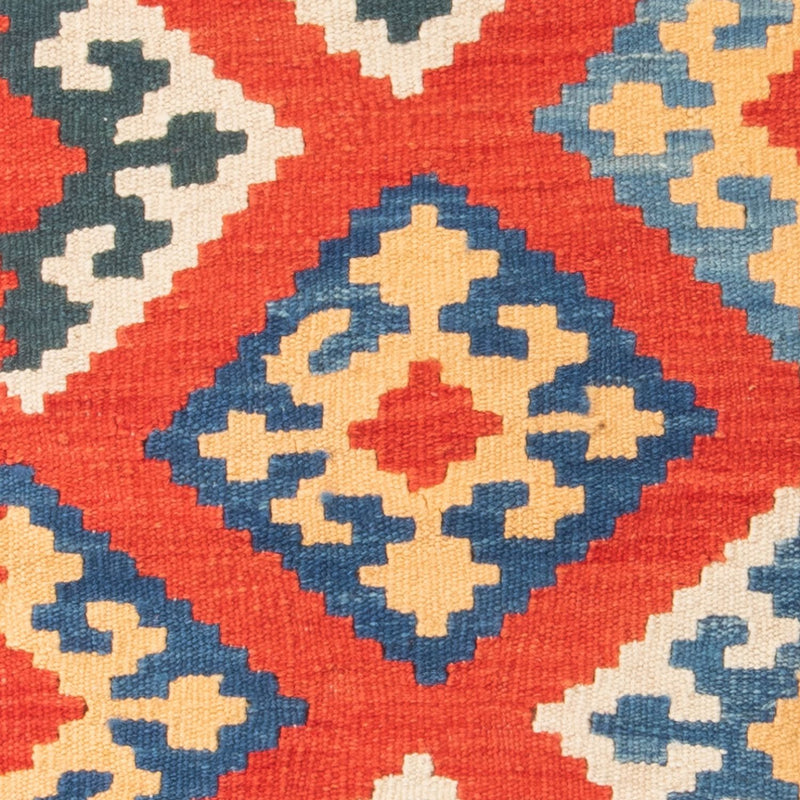 Runner Kelim Rug - Oriental - 207 x 62 cm - dark red